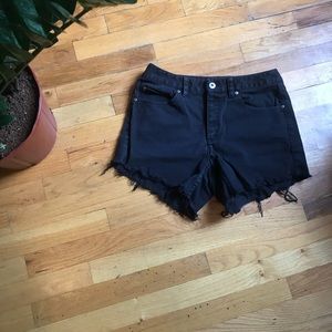 Black Liz Claiborne cutoff shorts